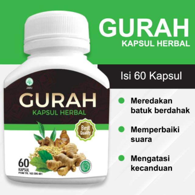TRIPLEA - Kapsul Gurah Obat Sakit Tenggorokan Obat Batuk Berdahak Meluruhkan Dahak Obat Sesak Nafas Napas Paru paru Obat ASMA TBC Bronkitis Herbal-3