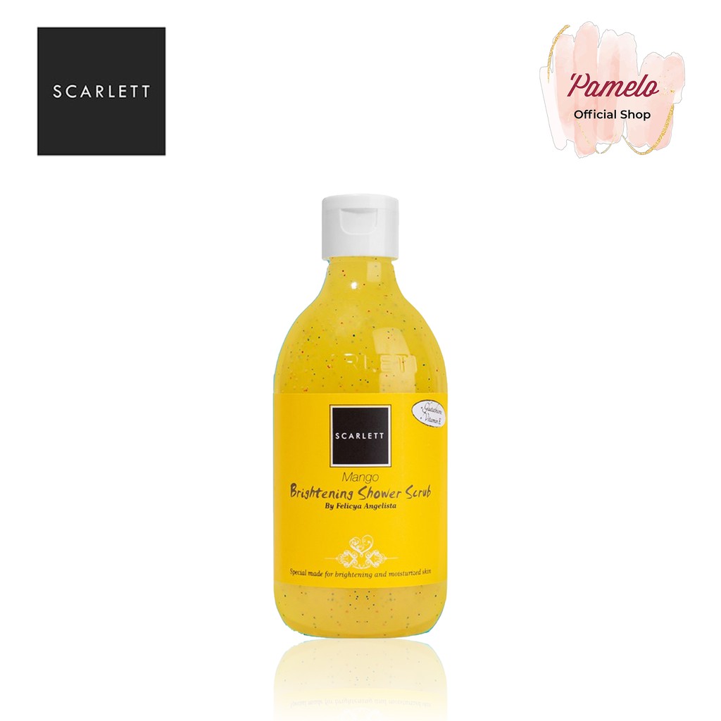 ❤️ Pamelo ❤️ Scarlett Whitening BPOM SALE 100% RESMI ORIGINAL SCARLET SCARLETT BY FELICYA ANGELISTA-Body wash Mango