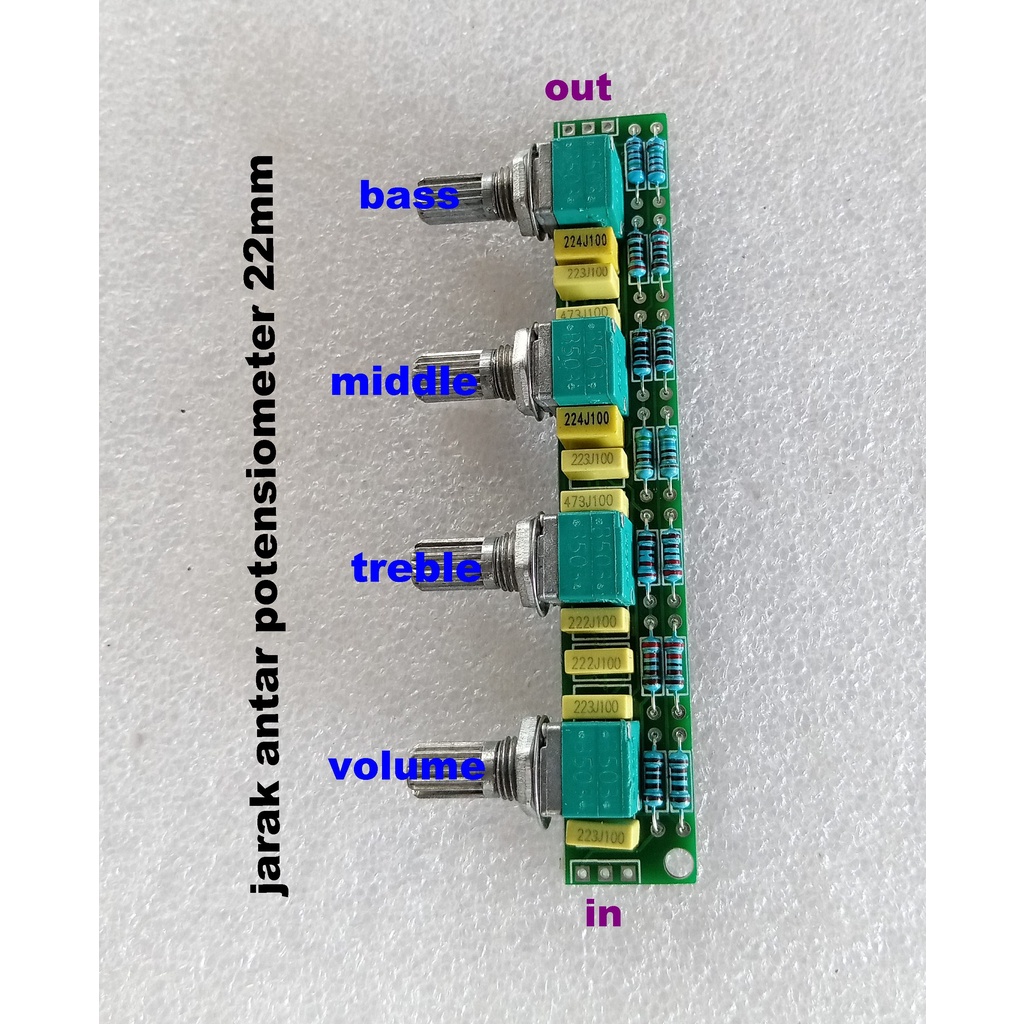 Stereo Pasif Tone control Plus Middle