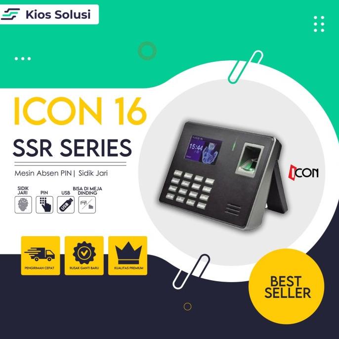 MESIN ABSENSI ICON 16 / MESIN ABSEN / SIDIK JARI / FINGER PRINT A3