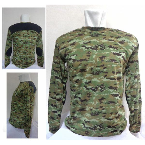 kaos army lengan panjang busa