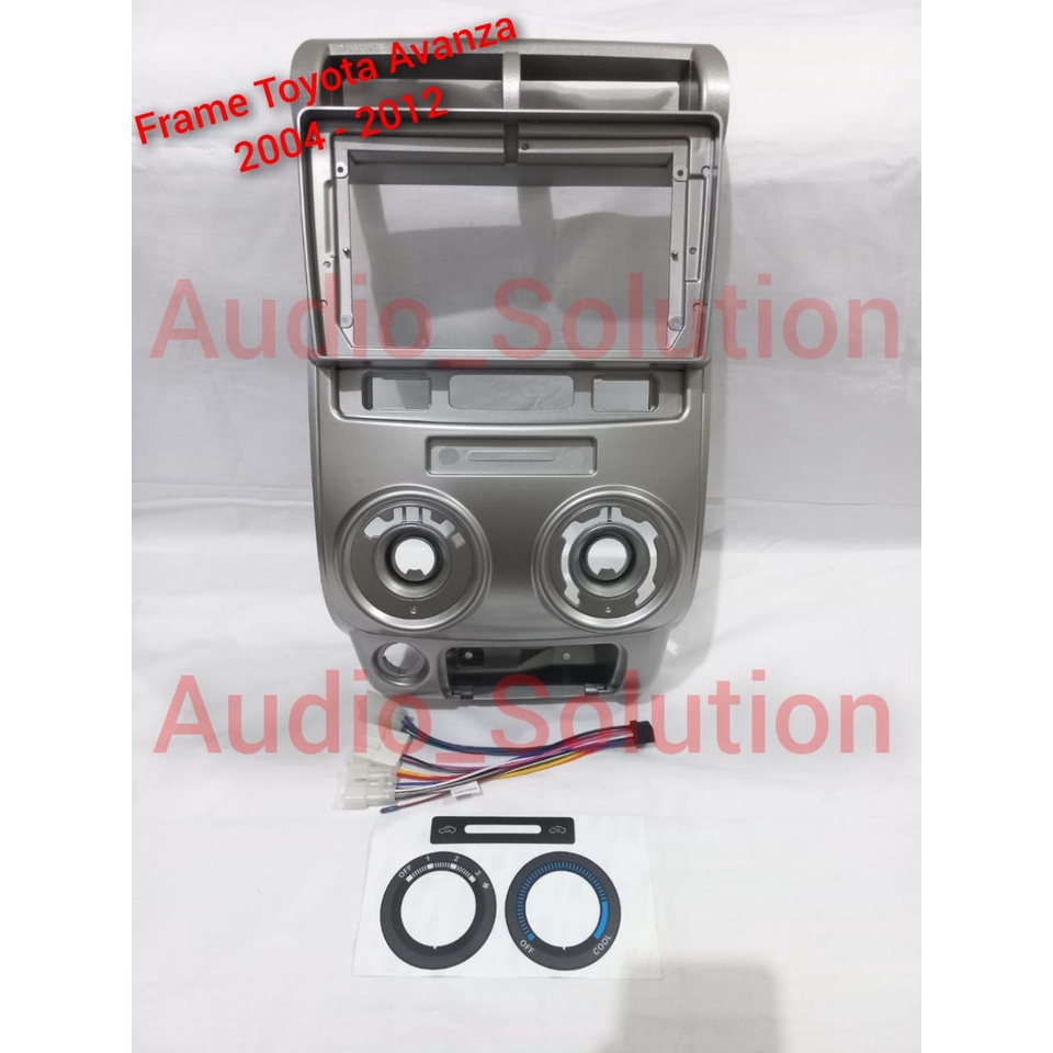 Frame android 9 inch Toyota Avanza old 2004-2016 Frame head unit daihatsu xenia OLD