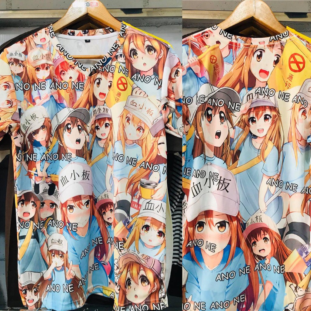 Tshirt Anone Fullprint Hataraku Saibou