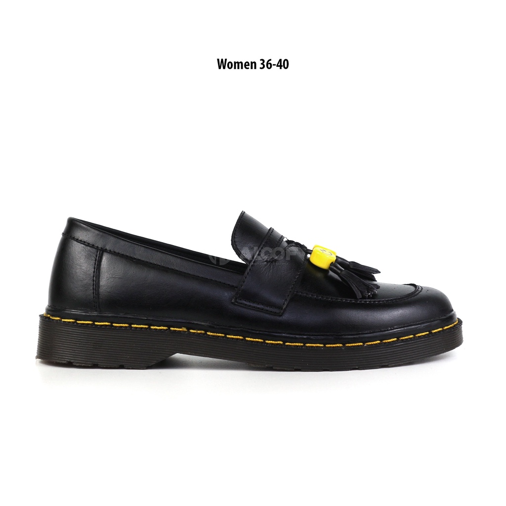 Aloof SMILE - Sepatu Loafers Docmart Pria Kulit Asli Original