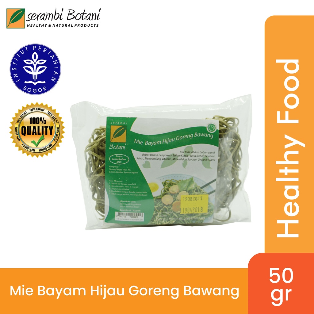 

Mie Bayam Hijau Non Msg