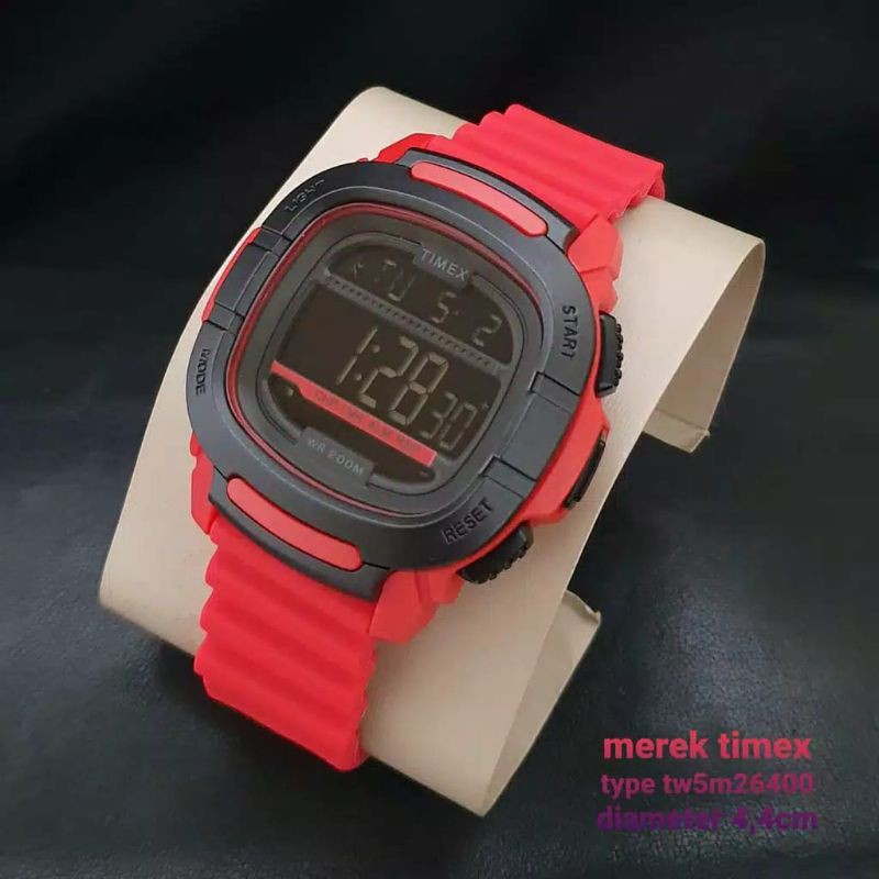 (Cod)Jam Tangan Pria Digital Timex Strap Rubber(Dikirim Jakarta)