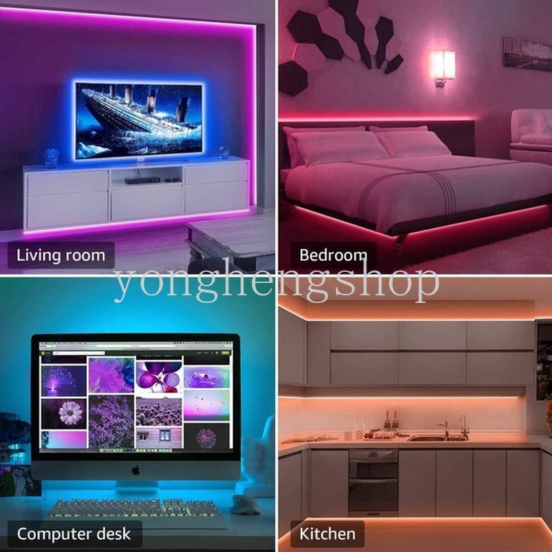 Lampu Strip LED Usb Flexible Dengan Perekat Untuk Dekorasi Rumah