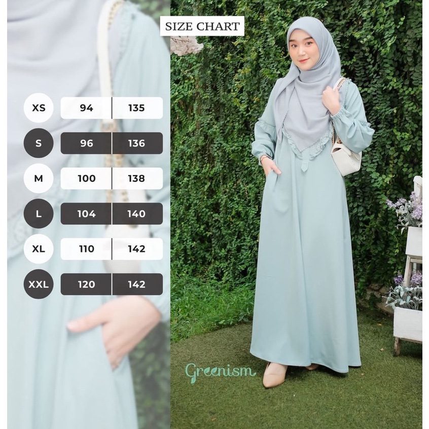 Greenism Gamis Maisara Quality Premium Syari'i Dress