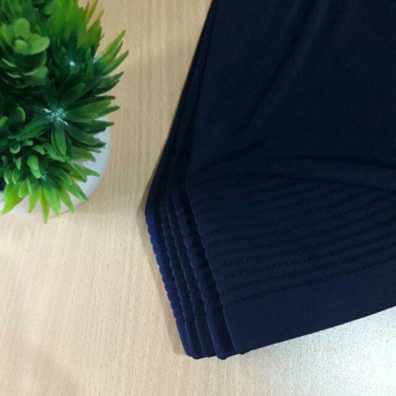 Hijab Sport | Jilbab Kerudung Instan Sporty | Olahraga volly Gym Lari Renang | hijab Jersey premium-Navy