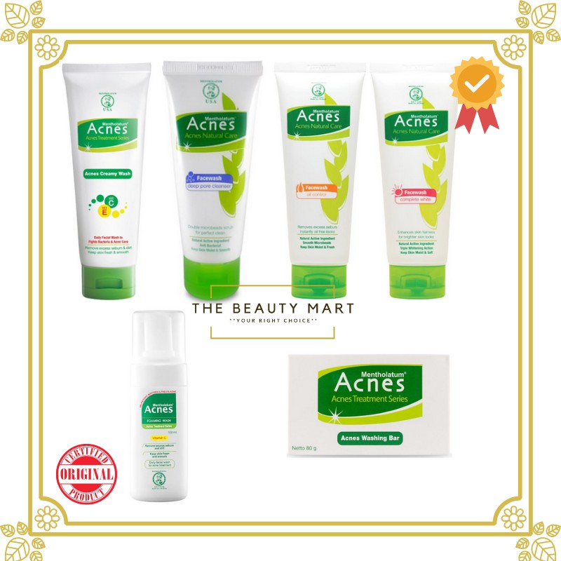 ACNES Creamy Wash | Face Wash | Foaming Wash | Washing Bar |  Sabun Cuci Muka Anti Jerawat