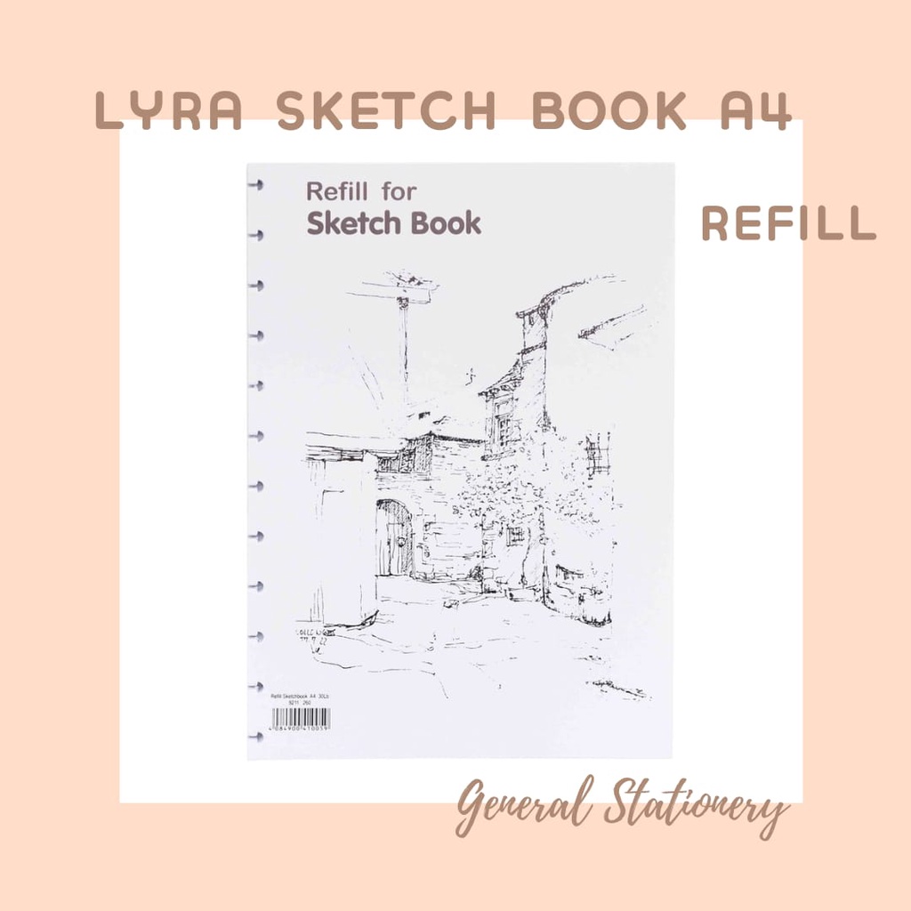 

Lyra Refill Skecth Book/ Lyra Refill Buku Sketsa A4