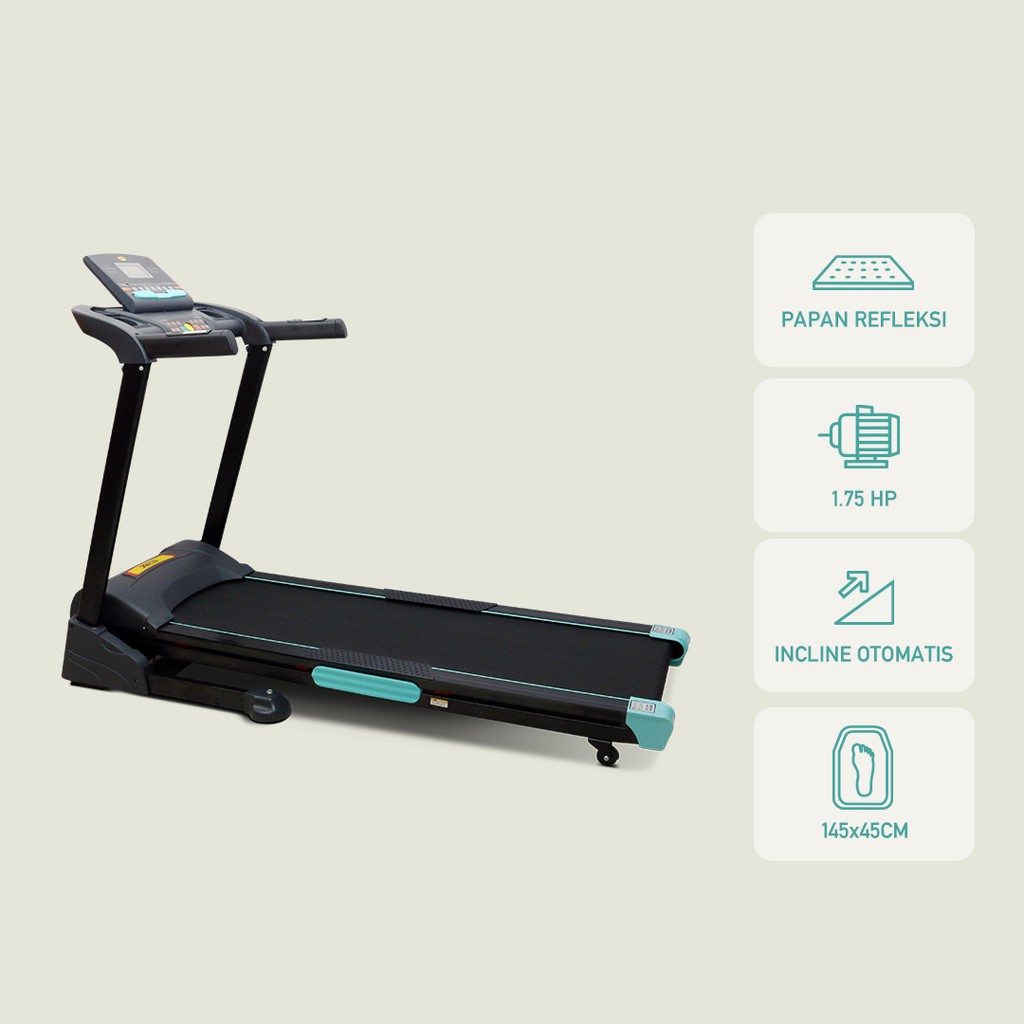 Jaco Treadmill Elektrik JC-5333 Alat Fitness Multifungsi Portable