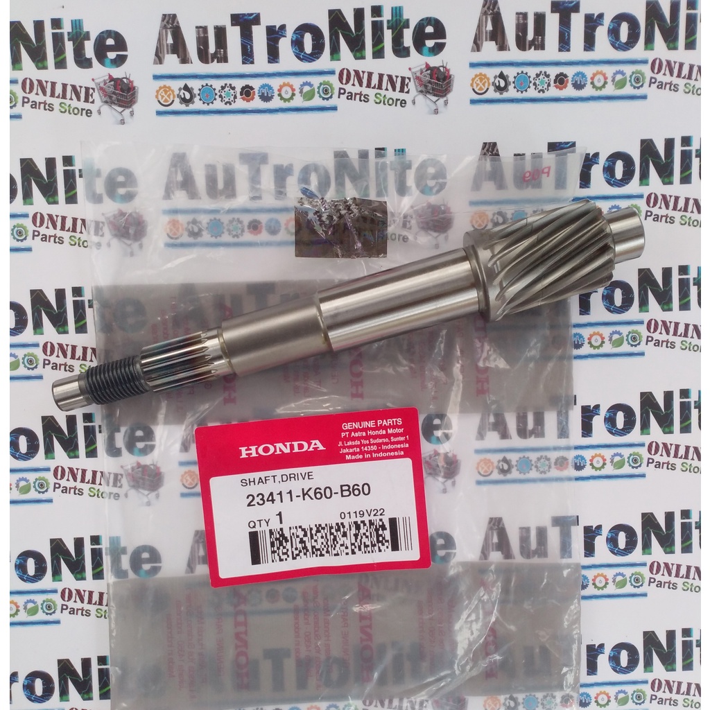 As Pulley Belakang Gear Drive Shaft 17 T 23411-K60-B60 Original Honda AirBlade Vario 125 PCX 150 CBU