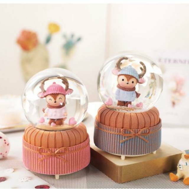 The Deer Snow Globe
