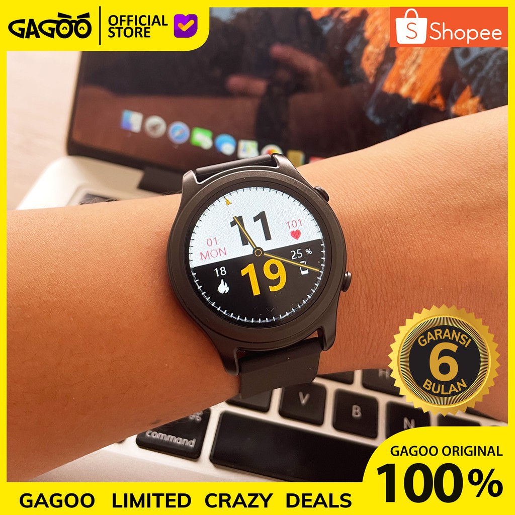 Smartwatch Pria ODEVA Watch G2 [ORIGINAL] Oximeter Sp02 + Thermometer Smart Watch | BNIB