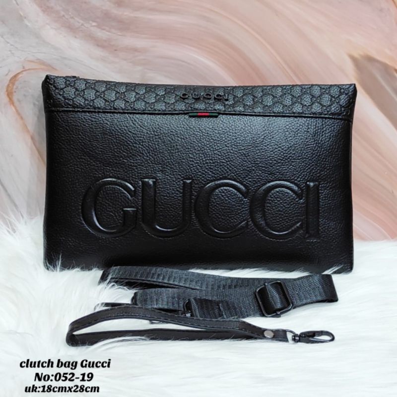 Clutch Gucci Leather Handbag Tas Tangan Impor