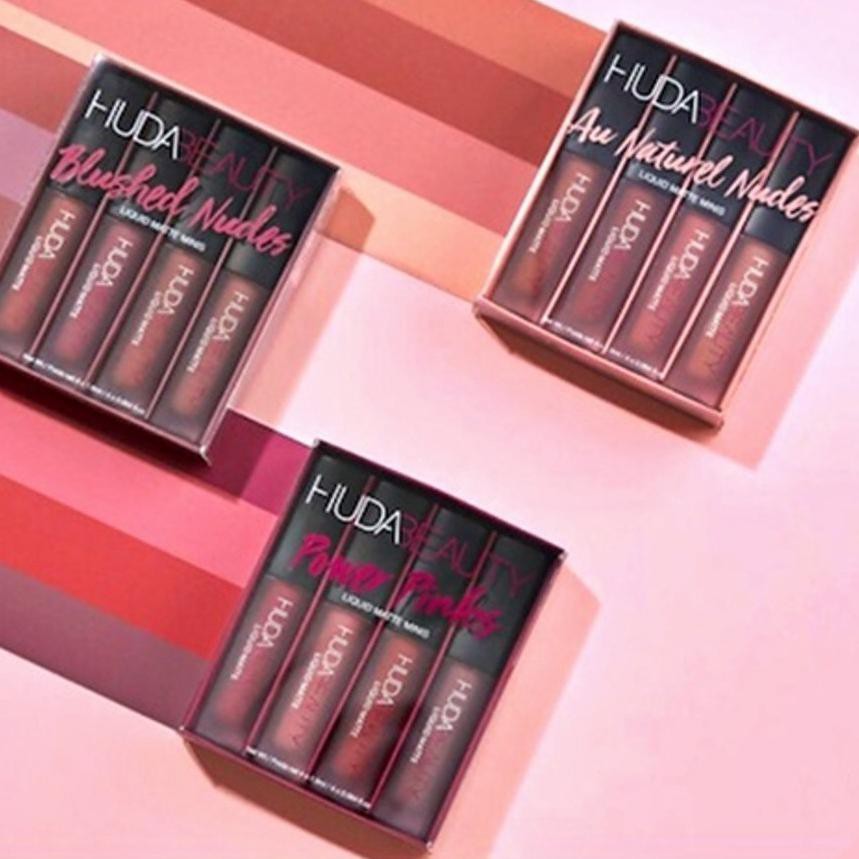 HUDA BEAUTY / LIP CREAM HUDA BEAUTY 4 IN 1 / LIP MATTE HUDA / HUDA BEAUTY LIQUID MATTE MINIS 4IN1 (K