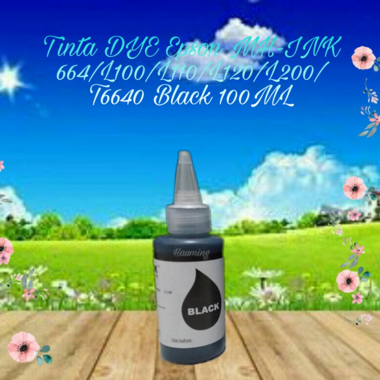 Tinta Cair Refill DYE INKJet Korea Epson 664 L100 L110 L120 L200 L210 L300 L550 L555 Black 100ML