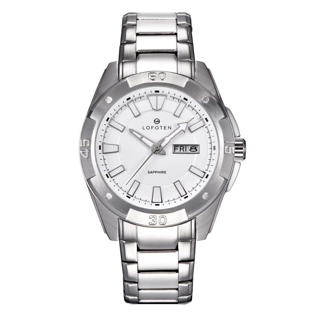 LOFOTEN Jam Tangan Pria Analog F-6505M Stainless Steel