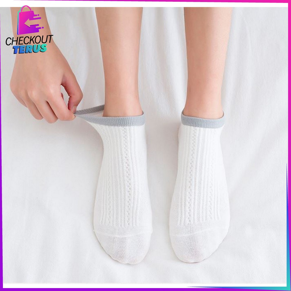 CT P281 Kaus Kaki Pendek Motif Semata Kaki Import Murah Polos Kaos Kaki Pendek Bahan Rajut Pattern Kaos Kaki Semata Kaki