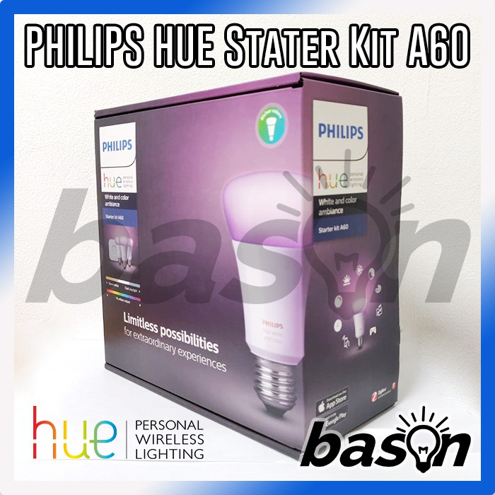 PHILIPS HUE Starter Kit 10W A60 E27 3 SET ID