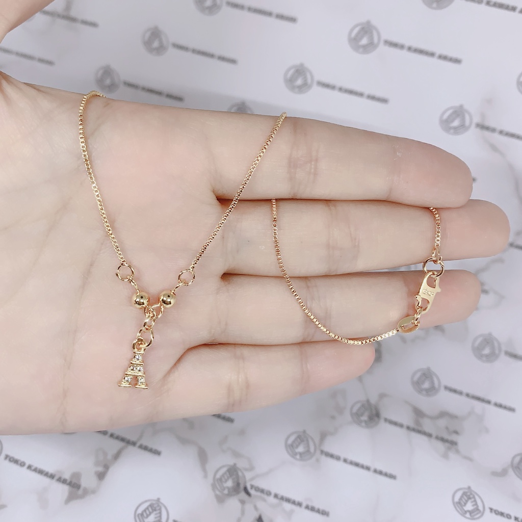 Xuping Gold Kalung Anak Perempuan Liontin Permata Paris *13