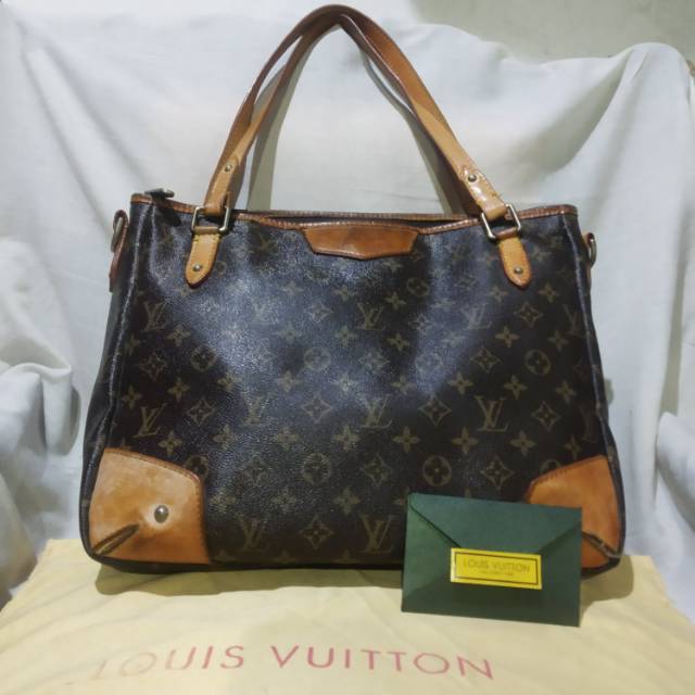 Preloved bag Lv office mono kulit matang 35*30 noseri