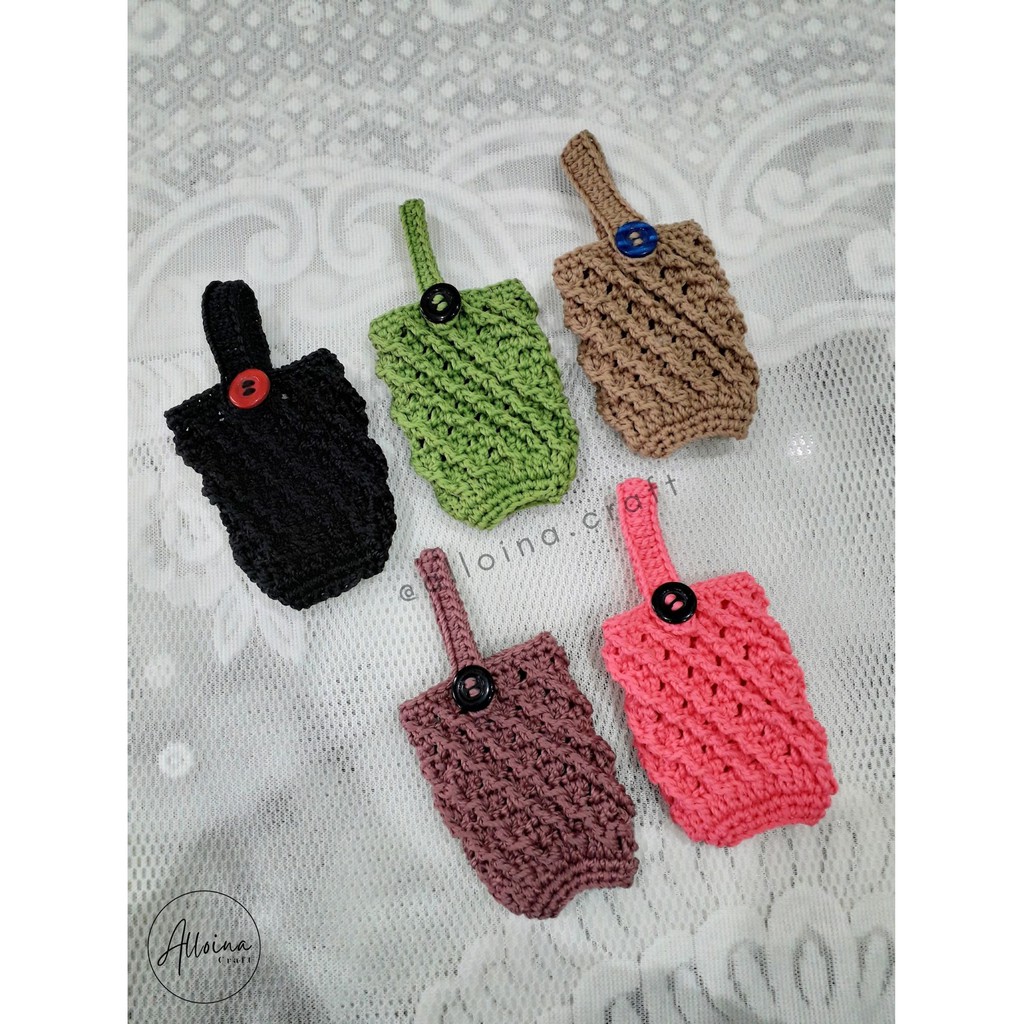 Hand Sanitizer Holder - Gantungan Hand Sanitizer Rajut - 01