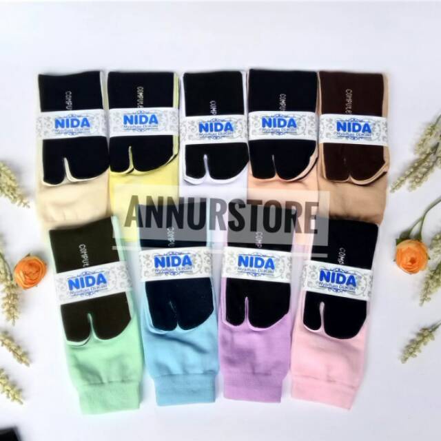 ORI KAOS  KAKI  NIDA TAPAK  POLOS 1 LUSIN Shopee Indonesia