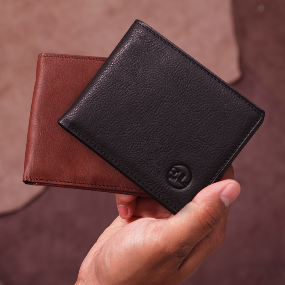 Dompet Pendek Pria Full Kulit Merek Elloso Kode De02