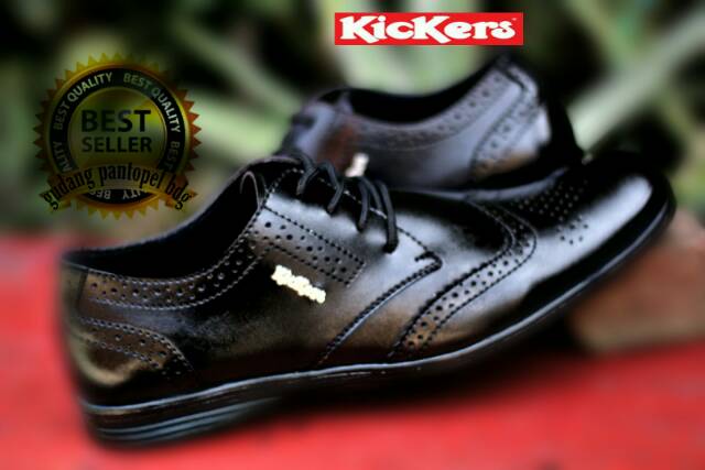 SEPATU KANTOR KICKERS PRIA KERJA FORMAL KEREN ELASTIC ZIP PREMIUM DINAS RESMI