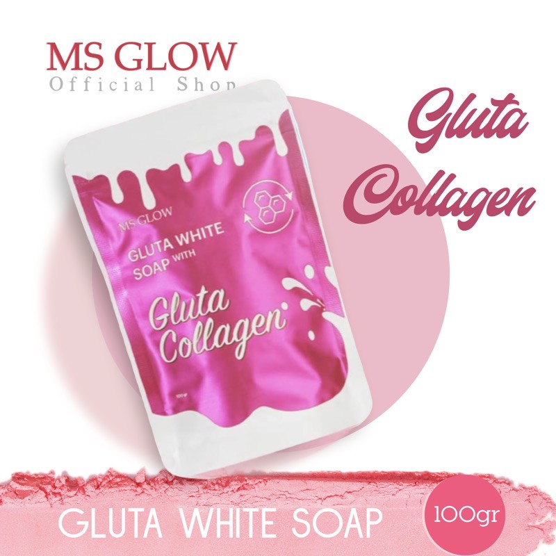 MS glow gluta whitening body Soap & Scrub-Soap collagen