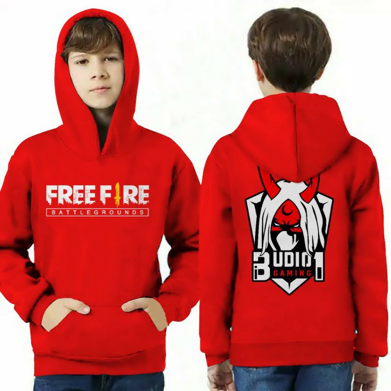 JAKET HOODIE FREE FIRE BUDI01 / ANAK / HOODI / ANAK FREE FIRE/JAKET PRIA WANITA