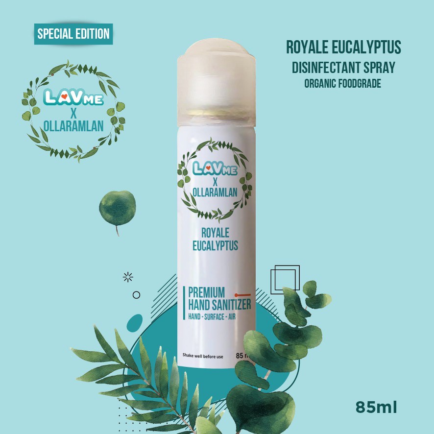 Lavme x Olla Ramlan Special Edition Anti Virus & Hand Sanitizer - Royal Eucalyptus 85ml