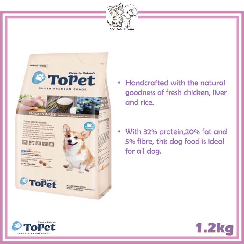 Dog Food Topet Sajo (Made in Korea) 1,2kg