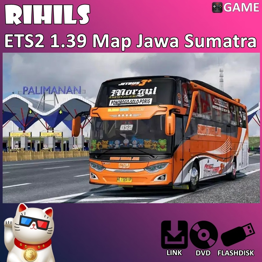 ETS2 1.39 Game Bus Truk Map Jawa Sumatra untuk Komputer Laptop