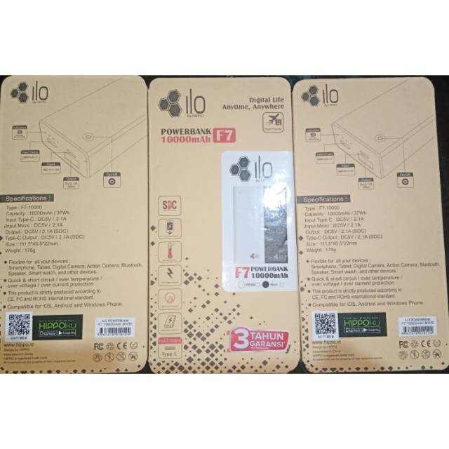 Powerbank murah hippo ilo f7 10000 mAH