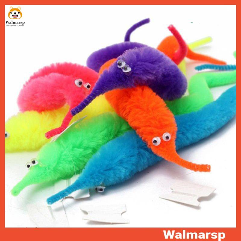 2Pcs Funny Magic Twisty Worm Twist Wiggle Moving Sea Horse Kids Trick Toy Caterpillar