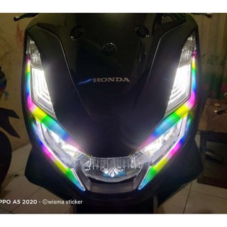 Stiker Alis Atas Bawah PCX 160 Tema RGB Sticker Alis RGB Stiker PCX 160