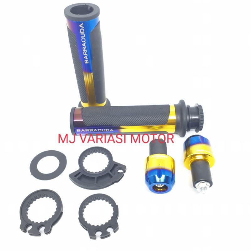HANDGRIP BARRACUDA ITALY TWOTONE/BISA BUAT SEMUA MOTOR UNIVERSAL