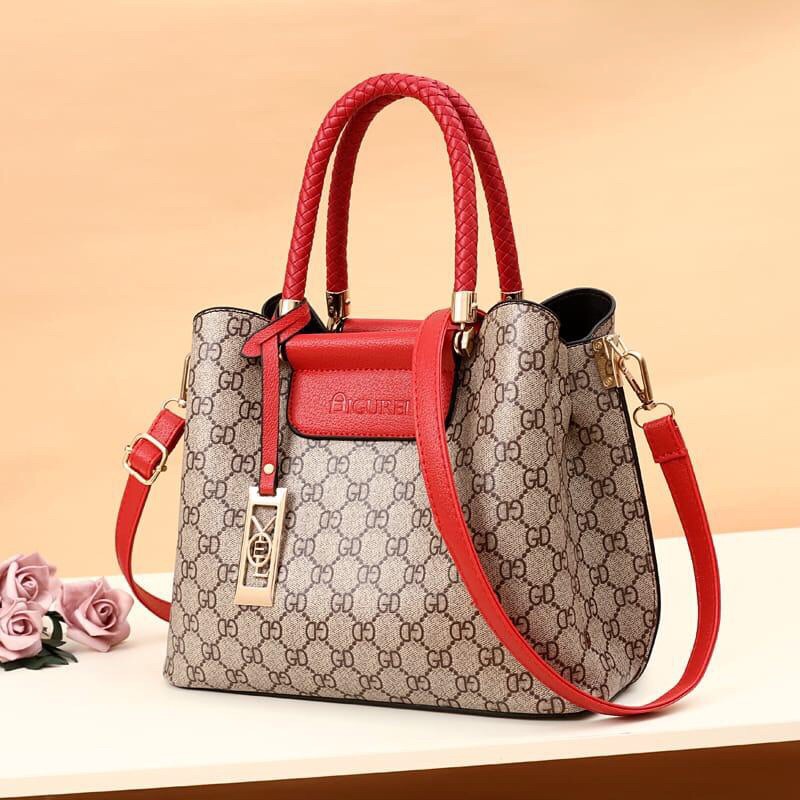 SG3147 syafniegalery tas kerja wanita impor hand bag motif GD 7497 1510 tas kantor wanita 7497