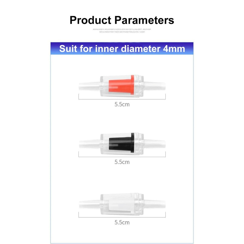 Check Valve Aquarium Penahan Arus Balik Selang Aerator FEFARM