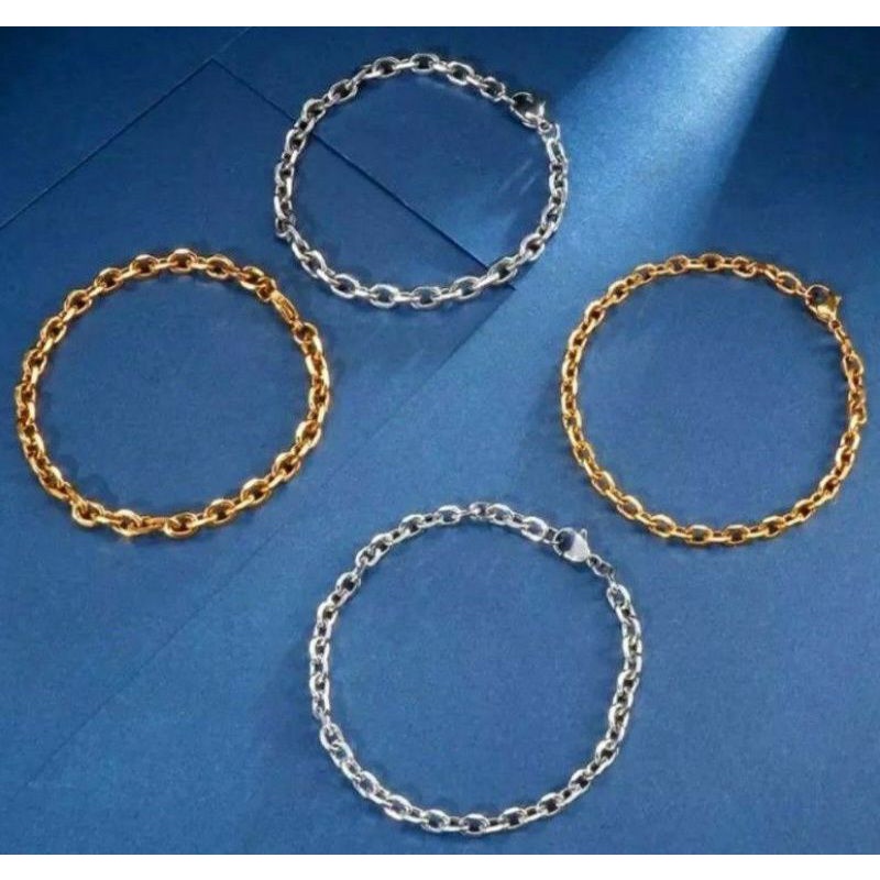 GELANG TITANIUM RANTAI NORI WANITA FASHION MODE