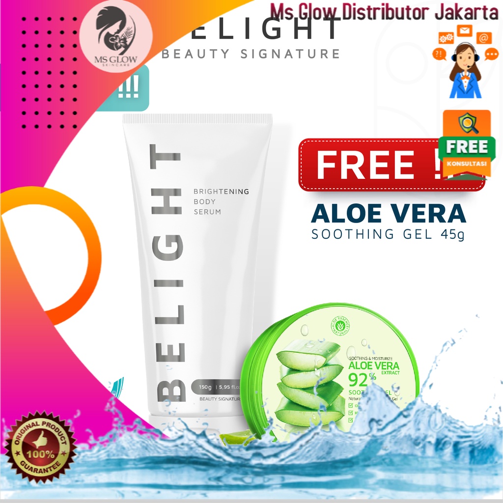 Belight Brightening Body Serum Pemutih Badan Permanen Hand Body Pemutih Ketiak dan Selangkangan