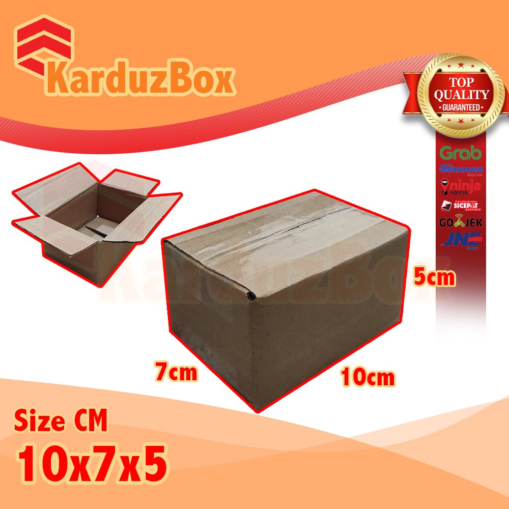 

10x7x5 kardus box packaging POLOS BARU