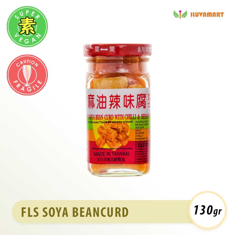 

FLS SiChuan Soya Bean Curd With Chilli + Sesame Oil 130gr Tau Ju Pedas Tahu Si Chuan dengan Cabai