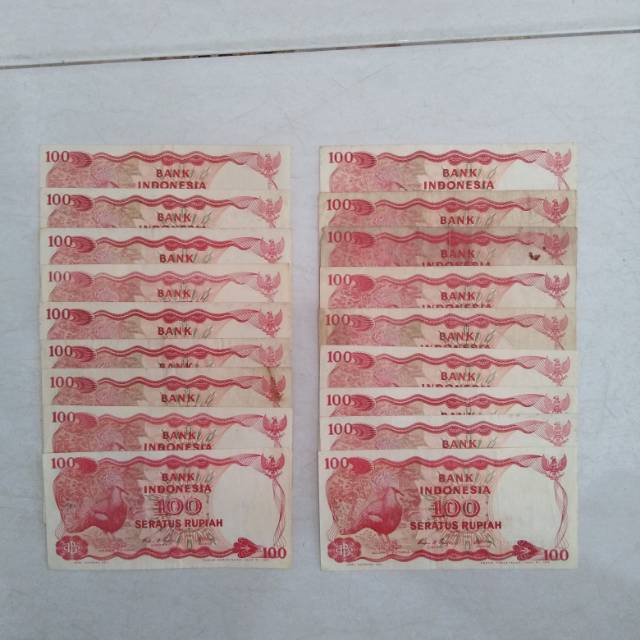 Uang lama/kuno 100 rupiah 1984 murah