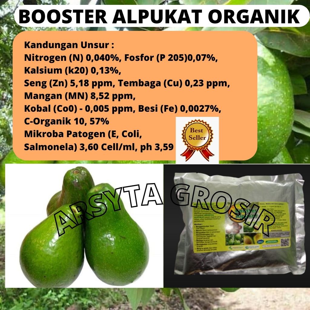 BOOSTER ALPUKAT ORGANIK, PELEBAT BUAH ALPUKAT, PERANGSANG BUAH TERBAIK