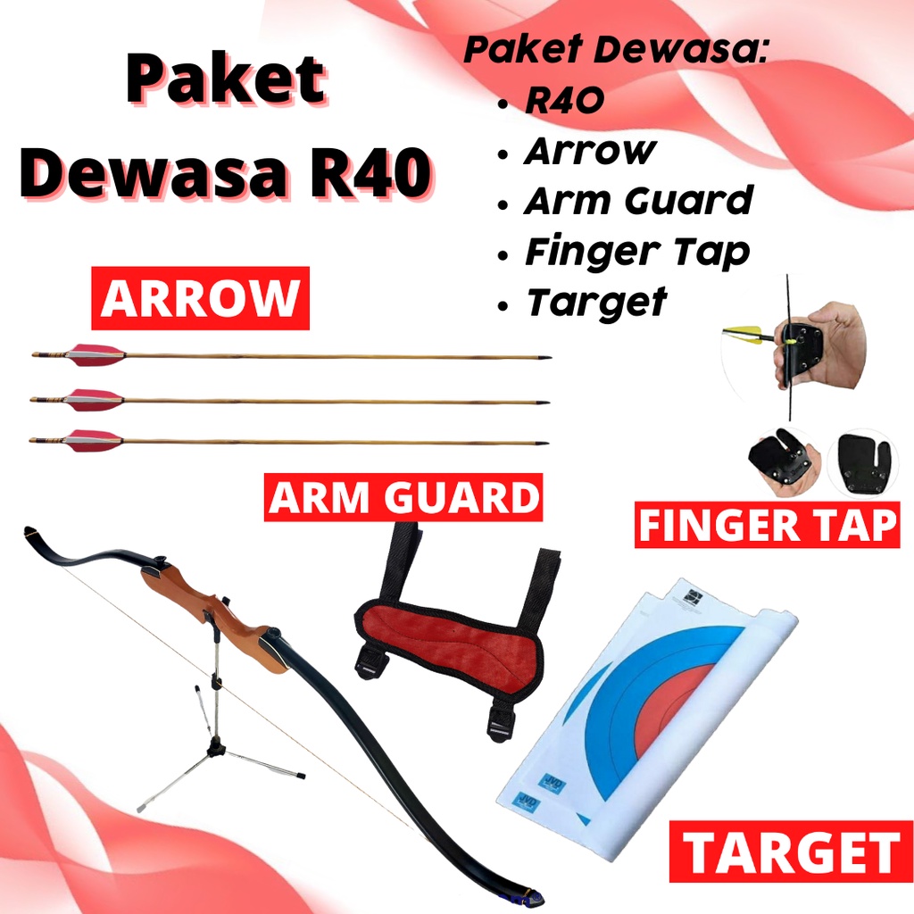 Set Olahraga Busur Panah Dewasa Panahan