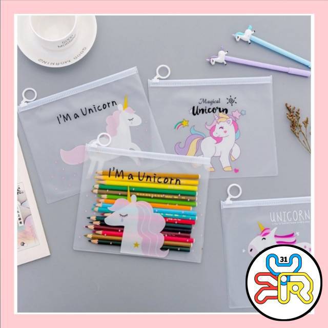 

Tempat Pensil / Bag Transparan Serbaguna / Tas Kosmetik